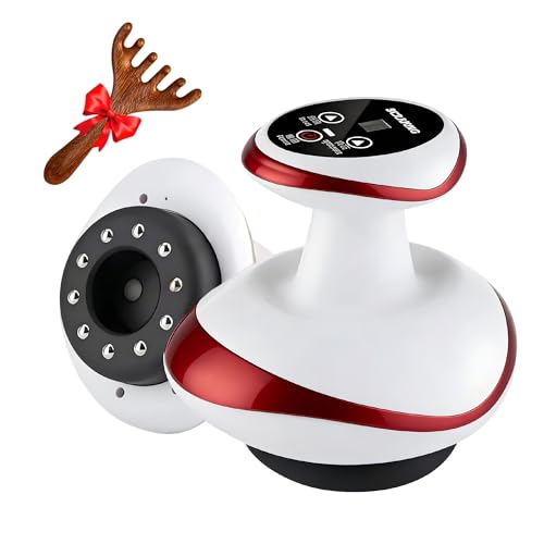 Silkiee Skinsculpt SculptGlow Cellulite Massager 9 Levels Suction&Heating Anti-Cellulite Massager Rechargeable Body Sculpting Device for Thighs Arms Abdomen Firm Smooth Skin Tightening (red)