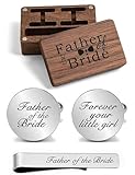 JUPPE Gemelos de Boda Personalizados, Regalo para el Padre de la Novia