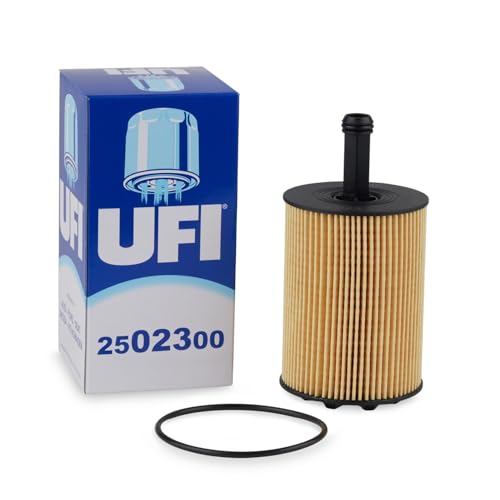 UFI Filters, Filtro Olio 25.023.00, Filtro Olio per Ricambio, Adatto a Auto, Applicabile su Diversi Modelli Audi, Ford, Jeep, Mitsubishi, Seat, Skoda e Volkswagen