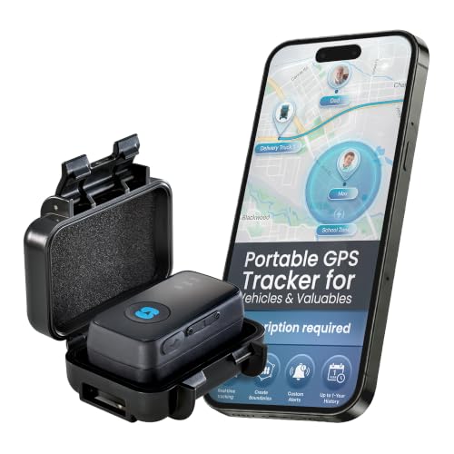 Spytec Atlas GPS Tracker for Vehicles & Kids (Subscription Required) | Up to 14-Day Battery Life | Waterproof Magnetic Case, Geofencing, Portable Real Time Mini GPS Car Tracker w/Lifetime Support