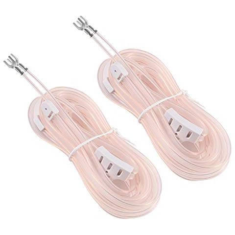 ALMOCN 2 Pack 300 Ohm FM Antenna T Shape Dipole Radio Ant with Spade Terminal for Indoor Digital HD Radio Table Top FM Radio Home Stereo Receiver AV Audio Vedio Home Theater Receiver Cover