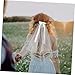 Beavorty Bride's Double Layer Veil Wedding Veil Roll Rim and Bowknot Fashionable and Unforgettable