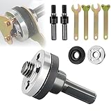 Electric Drill Angle Grinder Connecting Rod Set, 2 Set 10mm Adjustable Rotary Driver Cutter Shaft Accessories Drill Angle Grinder Adapter with Spanner for Cutting Disc, Polish Disc and Polish Sponge