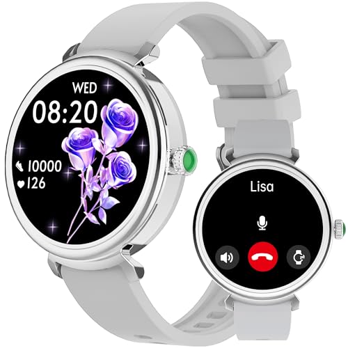 Smart Watches for Women, (Answer/Make Call) Smartwatch for iPhone/Android Phone, with Blood Oxygen, Heart Rate, Stress and Sleep Monitor, IP68 Waterproof 100+ Sport Modes Activity Fitness Tracker