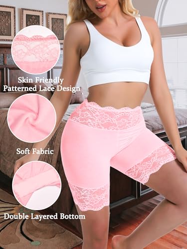 Image of Hibluco Slip Shorts For Under Dresses Anti Chafing Boyshort Women Underwear