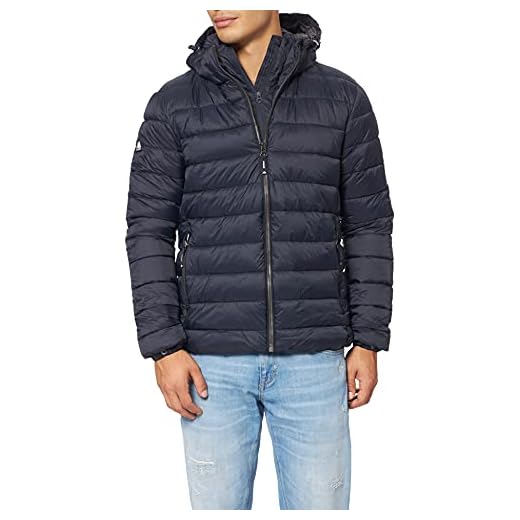 Superdry Classic Fuji Puffer Chaqueta para Hombre, Azul (Eclipse Navy), M