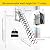 GFFQLXHT 11 Steps Retractable Loft Foldable Ladder for Height 9ft