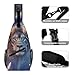 Meaudiwes Women's Fashion Chest Bag, Travel Shoulder Pack, Magical Anime Lion Small Cross Body Sling Bag