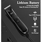 Kibiy Electric Groin Hair Trimmer for Men - Full Body Hair Trimmer, Waterproof Wet/Dry Use Safe Ball Shaver Groomer with…