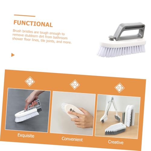 Brosse de nettoyage amovible pour éliminer la saleté des rails de douche