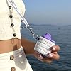 Device Holder with Lanyard, Comfortable Design, 3 Case Sizes for Perfect Fit, Strong Device Lanyard, High-Strength Elastic Holder (White Checkered Pattern, Large)