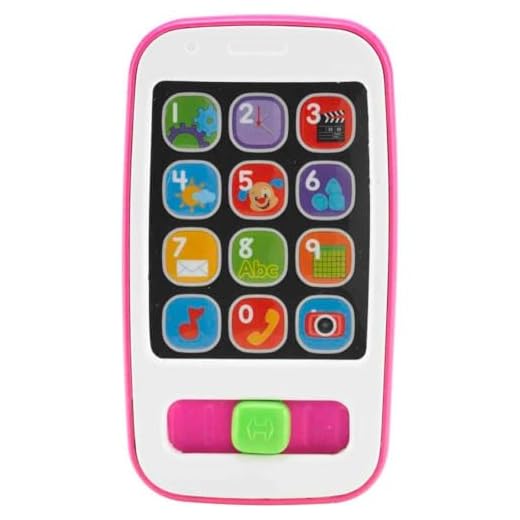 Fisher-Price Laugh & Learn Baby & Toddler Toy Smart Phone With Educational Music & Lights For Ages 6+ Months, Pink