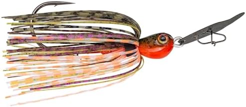 Strike King Thunder Cricket Fishing Lure, Vibrating Swim Jig, Sil...