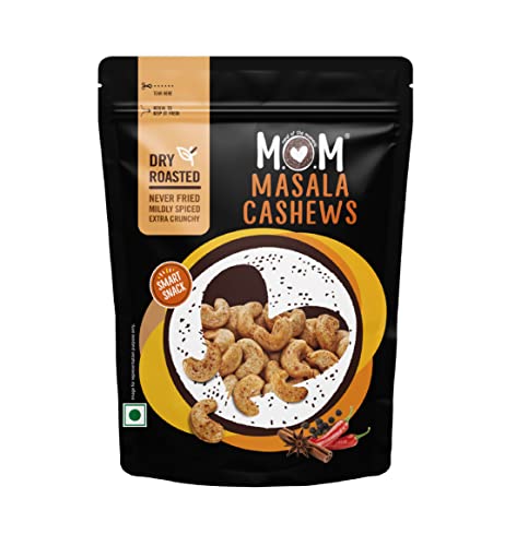 Image of MOM - Meal of the Moment, Roasted Masala Cashew, 46g / 48g (Pack of 6) - Rich source of fiber | High in Protein | Smart Snack | Dry Fruit
