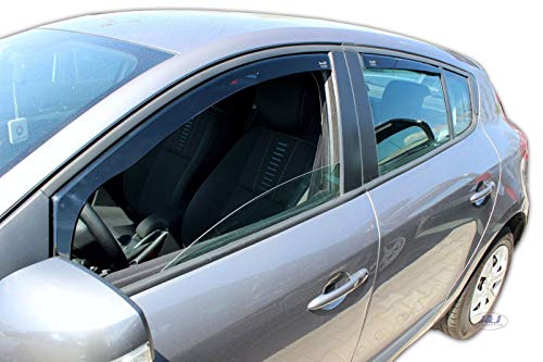 Déflecteurs de vent aérodynamiques Renault Megane 3 réduisant bruit et sifflement