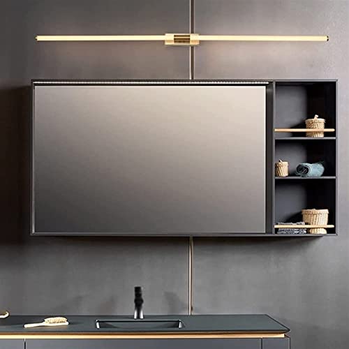 Aplique de pared moderno chapado oro de 152cm con iluminación LED 5