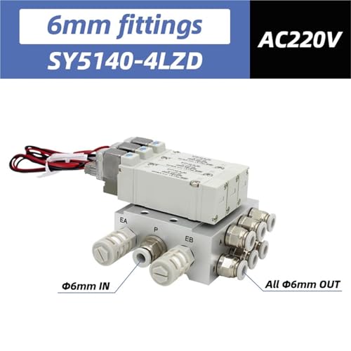 Electrovanne SY5140 bloc de 3 stations distributeur pneumatique monostable