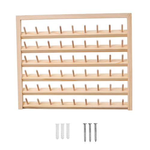 Support de bobine de fil bois pour 48 à 54 cônes de couture et broderie