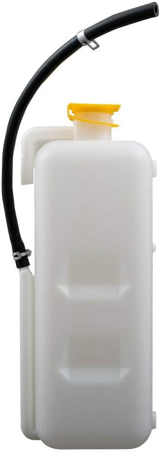 DAT AUTO PARTS Engine Coolant Recovery Bottle Overflow Reservoir Tank with Cap Replacement for 1997-2006 Jeep Wrangler TJ White Textured Plastic CH3014104 52028068AC