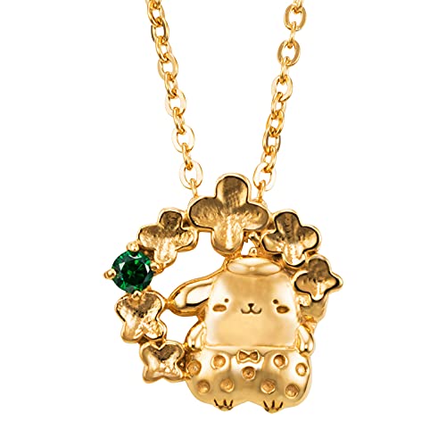 [ �z���C�g�N���[�o�[ ] �|���|���v����25���N POMPOMPURIN 25th anniversary ���f�B�[�X�l�b�N���X �T�����I�L�����N�^�[�Y �l�t�̃N���[�o�[ �v���� �x���[�X ���ڂ���p���c �V���o�[925 �L���[�r�b�N�W���R�j�A �C�G��