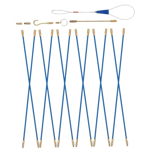 1 セット 壁 ケーブル プル ワイヤー スティック 電気 金属 スレダー 糸通し デバイス 魚 テープ キット グラスファイバー ガイド ツール