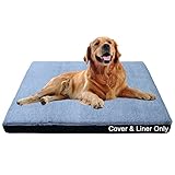 snugcubby 35"x24"x3" Waterproof Dog Bed Covers Replacement Washable Large Dog Bed Washable Removable