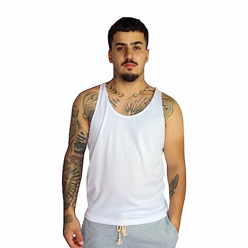 Regata Masculina Cavada Dry Fit 100% Poliéster (as2, alpha, l, regular, Branco)