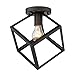 Golden Lighting Cassio Flush Mount Matte Black