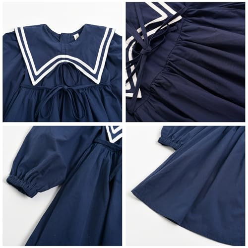 Robe col marin fille pour la rentrée des classes chic - 3