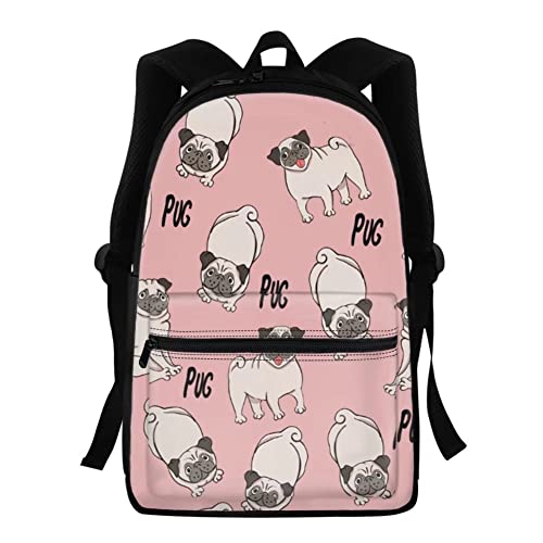 Sac à dos enfant Carlin rose chaqlin cartable scolaire en polyester fille et garçon