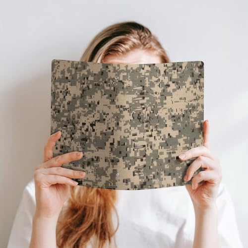Cuaderno A5 de camuflaje digital para organizar viajes y notas 6