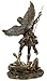PacifcGift St. Michael Statue Cold Cast Bronze 10 Inch
