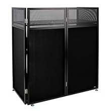 🎉【Portable & Quick Setup for Mobile DJs】Designed for professional and mobile DJs who need a portable DJ booth that sets up fast. This foldable DJ stand can be assembled in under 10 minutes, making it ideal for weddings, parties, clubs and corporate e...