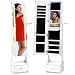 Best Choice Products Full Length LED Mirrored Jewelry Storage Organizer Cabinet w/Interior & Exterior Lights - White