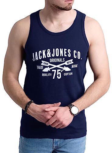 JACK & JONES Herren Tank-Tops Vielfältige Prints | Schmale Passform und atmungsaktive Baumwolle (Havka TT Opt 11, L) 1