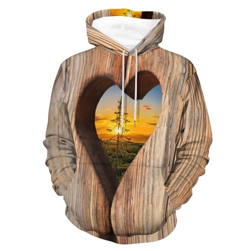Sweat à capuche cœur de bois pour vos soirées d'été