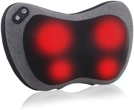 Shiatsu Neck and Back Massager with Heat - Deep Tissue Massage Pi...