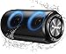 Bluetooth Lautsprecher mit Licht, 2026 Neues Musikbox Tragbarer Bluetooth Box mit 20W Spitze, 52mm Durchmesser Dual Lautsprecher, Tiefer Bass, RGB Lichter, IPX7 Outdoor Speaker für Reisen/Party/Strand