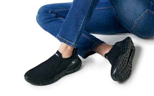 Image of Neeman's Breathe Ease Casual Slip Ons for Men | Cushioned, Lightweight EVA Sole & Airy Mesh Upper
