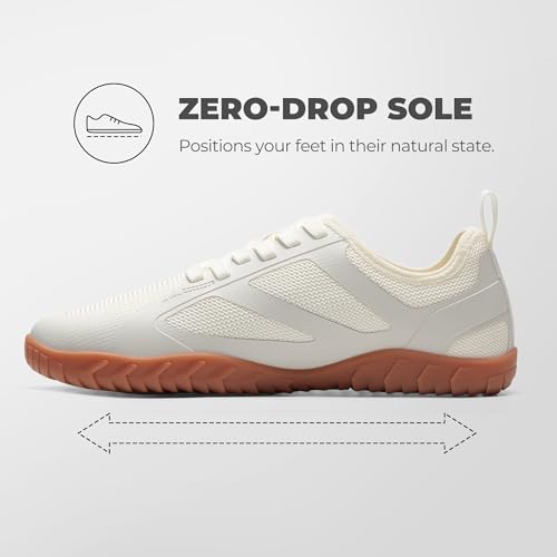 NORTIV 8 Barefoot Water Shoes for Women Men Minimalist Breathable & Comfortable Beach Swim Boat Pool Outdoor Walking Shoes, Zero Drop Sole, Seagull2