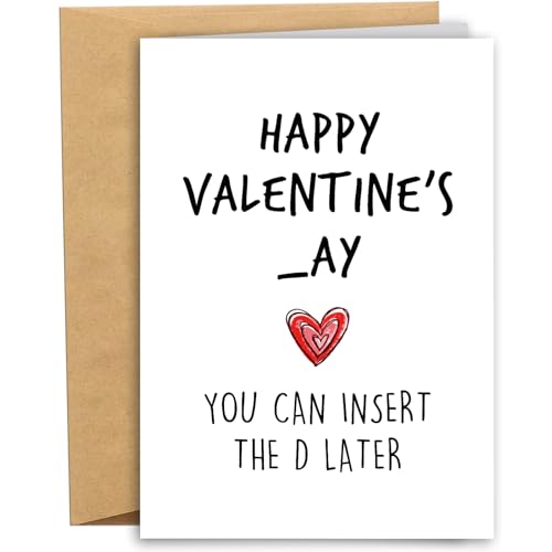 RYYike Funny Valentine's Day Card for Husband Boyfriend Fiance, Rude
