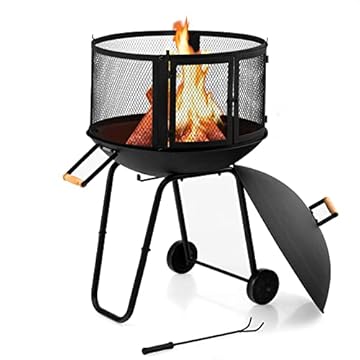 fire pits with wheels