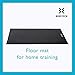 BodyTech Bike Exercise mat Perfect for Spin Bike, Massage Chair Equipment mat with Protection Shock Absorption Non-Slip 5ft x 3ft x 1/3 inch Thick Black BTS02CM003A