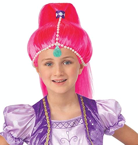 Perruque Shimmer & Shine bleue pour anniversaire et carnaval