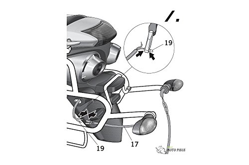 Shad Y0FZ64SF Soporte Maleta Lateral para Yamaha Fazer Fz6 S 600, Negro