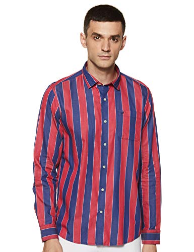 Image of blackberrys Men's Striped Slim fit Casual Shirt