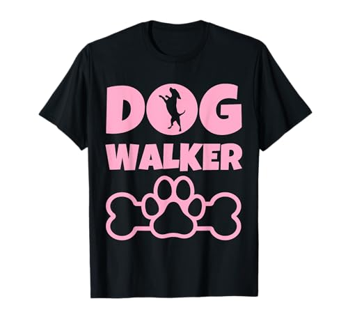 Dog Walker - Dog Lover Present - Dog Owner - Dog Walking T-Shirt
