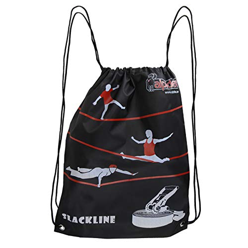 ALPIDEX Slackline Set 15 m + Tree Protection and Ratchet Protection, suitable for children, beginners and advanced