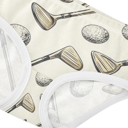 ZZKKO Golf Clubs Balls Girls Underwear Toddler Panties for Girls Comfort Brief Size 2-8T3