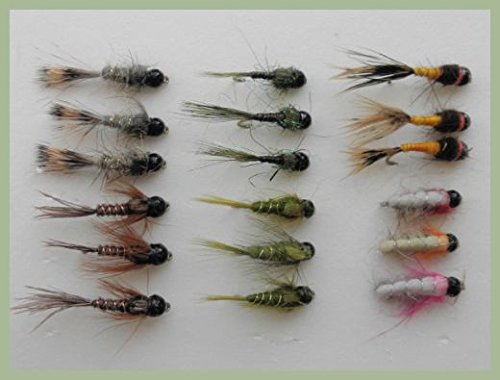 18 Wolfram Perlen Forellen-Fliegen, Hasenohren, Fasan, Oliven, Federkiel, Tschechisch, 10/12/14 Cover